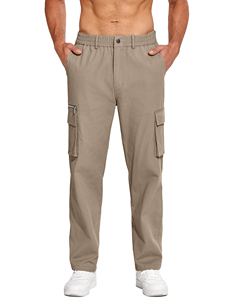 Pantalon cargo décontracté multi-poches pour homme 2026, coupe droite, pour activités de plein air, pantalon tactique élastique pour homme, fabriqué au Pakistan, prix abordable - Product Image 6