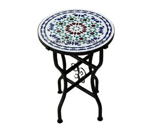 Hecho a mano Metal Jardín Patio Muebles de exterior Decoración Mesa plegable - Product Image 1