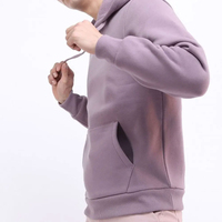 Sweats à capuche respirants pour hommes en gros avec logo personnalisé, sweats à capuche décontractés de haute qualité de couleur unie pour hommes