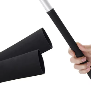Tubo Termocontraíble Antideslizante NEGRO para Aislamiento de Cañas de Pescar, Protección de Poliolefina, Empuñadura para Raquetas - Product Image 3