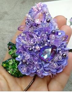MD HANDICRAFTS Artistic Floral Embroidery Handmade Brooch with High Quality Seed Beads for Wedding Occasions Unisex - Product Image 1