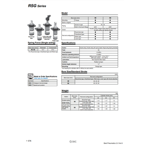 SMC Pneumatics Piezas neumáticas del cilindro del tapón de la - Product Image 1