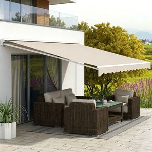 Toldo Retráctil Plegable para Terrazas y Patios, Protección UV y contra la Lluvia, Modelo Independiente # Toldos - Product Image 1