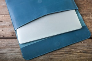 Handmade Real Leather Sleeve Stone Guard Protective Cover <b>Laptop</b> Sleeve Bag for Pro LLS-0025 - Product Image 3