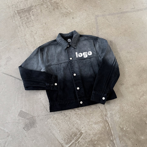 Conjuntos de Chaqueta y Pantalones Vaqueros Térmicos con Bordado, Estilo Casual Urbano de Invierno, Personalizados para Hombre - Product Image 2