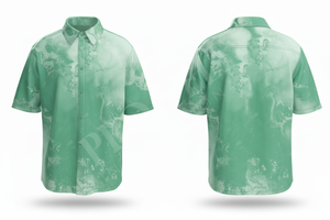 Fashionable Stylish Streetwear Tie Dye Custom Printed Design Short Sleeve <b>Dress</b> Shirt for <b>Men</b> Trendy Casual Summer Wear Shirts - Product Image 4