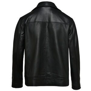 New Arrivals Wholesale Price High Quality Oem Design Men Leather <b>Jacket</b> Slim Fit Stylish Low Price Leather <b>Jacket</b> For Man - Product Image 3