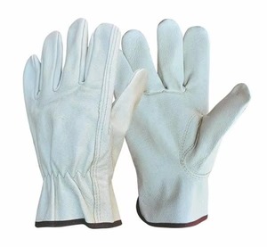 Gants de travail en cuir de vachette, gants de protection pour le jardinage, la construction, l'entretien général - Product Image 6