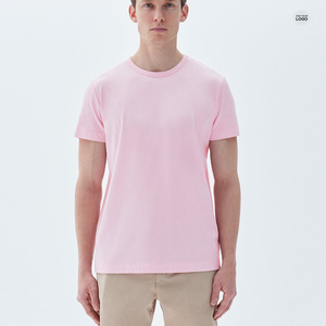 Camiseta Personalizada OEM 100% Algodón Peinado de Manga Corta con Impresión DTF por Transferencia de Calor, Camisetas Lisas para Hombre - Product Image 1