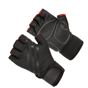 Factory Direct Weightlifting Gloves with Silicone Grip Palm, Adjustable Wrist Closure and Custom Packaging for Global Wholesaler - Product Image 6