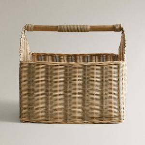 Panier de rangement artisanal en osier, panier organisateur en rotin naturel, panier décoratif pour chambre d'enfant, salle de jeux, rangement de jouets - Product Image 2