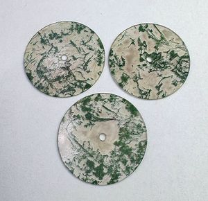 Natural <b>Moss</b> Agate Round Cabochon Gemstone 31.50mm <b>Green</b> Dendritic <b>Moss</b> Agate Polished Loose Stone for Jewelry Making - Product Image 6