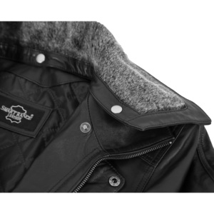 Chaqueta de Invierno para Hombre de Piel de Oveja Napa Premium, con Cuello de Piel Desmontable, Cierres YKK, Múltiples Bolsillos, Forro de Poliéster, Logotipo Personalizado OEM ODM - Product Image 6