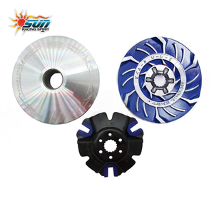 Nouvel ensemble de poulies de transmission CVT SUN Racing Taiwan MIO100 Yamaha en acier haute performance pour scooter, amélioration de l'accélération fluide - Product Image 1