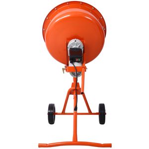 Mezcladora de Cemento Eléctrica Portátil de 370W, Capacidad de 4.6 Pies Cúbicos Manivela para Mezclar Mortero con Rueda para Mezcladoras de Concreto - Product Image 6