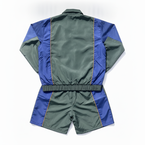 Ensemble de survêtement ADH à blocs de couleur, manches longues, fermeture éclair, short sportif, séchage rapide, polyester, unisexe, pour adulte, collection printemps - Product Image 4