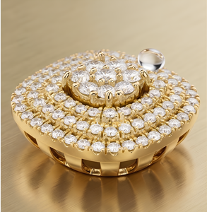Collar con Colgante Cuadrado de Lujo con Incrustaciones de Diamantes para Mujer, Colgante con Racimo de Diamantes, Joyería Hip Hop - Product Image 5