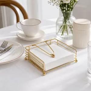 Rectangle Frame Napkin Holder Amazing Metal Copper Wire <b>Table</b> <b>Top</b> <b>Decor</b> for <b>Wedding</b> Home or Office for Parties - Product Image 1