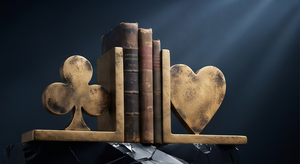 Sujetalibros con diseño de corazón y trébol, soporte decorativo de metal para libros, organizador de estantería elegante para el hogar, oficina, biblioteca, decoración de escritorio - Product Image 4