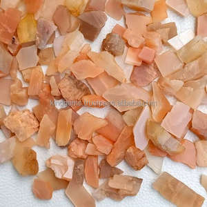 Meilleure vente de cristal naturel or rose pierre de lune pierre de soleil pierre brute en gros sculptée pierre de guérison Reiki amour brut dégringolé - Product Image 5