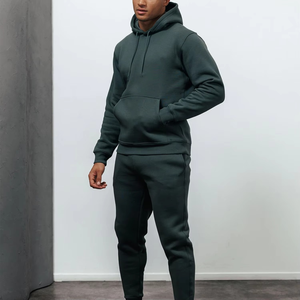 Nouvel Arrivage Sweat à Capuche Homme en Polaire Tissée Épaisse, Couleur Unie, pour l'Automne, l'Entraînement, la Salle de Sport, la Course à Pied, avec Cordon et Poche - Product Image 1