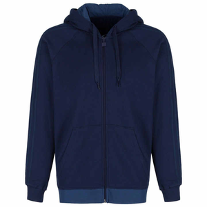 Survêtement en molleton bleu foncé pour l'hiver, taille plus, avec logo personnalisé, vêtements de rue tendance pour hommes adultes - Product Image 5