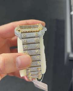 Reloj de Cuarzo con Esfera Cuadrada, Correa de Cristal, Visualización de Fecha con Números Romanos, Joyería de Moda - Product Image 5