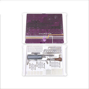 Mini kit d'instruments orthopédiques 1.5/2.0/2.5 pour traumatismes, plaques osseuses, kit chirurgical DC-PK-0055, vis canulées de 6.5mm, certifié CE, OEM - Product Image 1