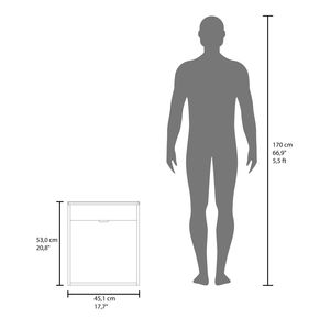 Shoshoni Wengue Two-Door <b>Bathroom</b> <b>Vanity</b> - Product Image 3