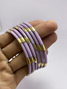 Brass Resin Stylish Orange Fashion <b>Bangle</b> Unique Gift for Women Bohemian Brass <b>Bangles</b> be <b>loved</b> one Handcrafted - Product Image 5