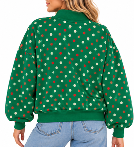 Sudadera Casual de Mujer con Cuello Redondo, Manga Farol y Aplique de Elfo, Transpirable y Ecológica, para Otoño e Invierno - Product Image 4