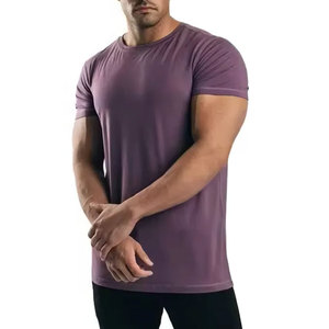 Wholesale Custom <b>Men</b> Quick Dry <b>Crop</b> <b>Top</b> Skin Color Breathable Fabric <b>Men</b> Short Sleeve Fitness Breathable Tshirts - Product Image 3