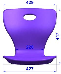 อุปกรณ์เสริมเฟอร์นิเจอร์เก้าอี้พลาสติกสำหรับห้องเรียนมหาวิทยาลัย - Product Image 2