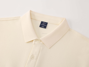 Polo en coton polyester personnalisé, manches anti-boulochage, tricot uni, vêtements de travail, séchage rapide, broderie, coupe ajustée, ODM - Product Image 4