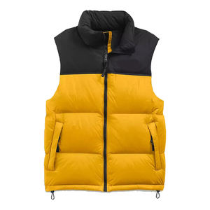 Gilet matelassé d'hiver personnalisé, décontracté, entièrement zippé, sans manches, rembourré, unisexe, imperméable, respirant à l'avant - Product Image 1