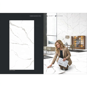 Losas de piedra sinterizada de porcelana brillante Esperda Brown de 1200x2400 mm para pisos y decoración de paredes de hoteles de lujo - Product Image 3