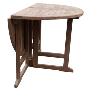 Solid Teak Compass <b>Foldable</b> <b>Garden</b> <b>Table</b> Modern Outdoor Premium Quality Slatted Top Patio <b>Garden</b> Hotel Resort Niwara Bisoepo - Product Image 5