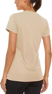 Wholesale Plain Dyed Bamboo Fiber 200 Grams Women T-<b>Shirt</b> Custom Logo Sustainable Organic Eco Friendly Womens T-<b>Shirts</b> - Product Image 2