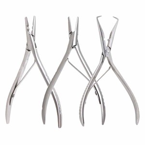 Stainless Steel Hair <b>Extension</b> Pliers Professional <b>Extension</b> Tool For Bead Locking And Hair Styling Tasks - Product Image 5
