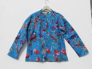 Chaqueta Acolchada de Algodón DE LA India para Mujer, Abrigo de Trabajo con Parches Hechos a Mano, Estilo Bohemio, Novedad - Product Image 4