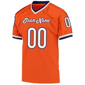 Custom American Football Jersey Men's V Neck Team Uniform Quick Dry Full Sublimation Sports Shirt OEM ODM Private Label Apparel - Product Image 5