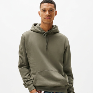 Sudadera con Capucha para Hombre, Color Sólido, Algodón, Felpa Francesa, Informal, Corte Regular, para Otoño - Product Image 1