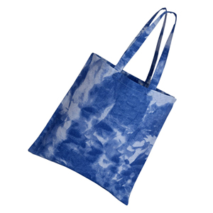 New Good Simple High-Quality 100% Cotton Shoulder Closure Tie Dye Tote <b>Bag</b> With Custom Logo And Solid Color - Product Image 3