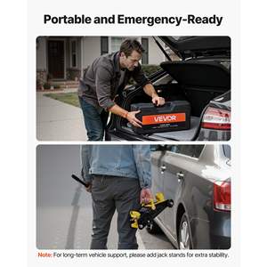 Cric hydraulique de course en acier de 1,5 tonne (3300 lb) à profil bas, à piston unique, à levage rapide, pour voitures de sport - Product Image 4