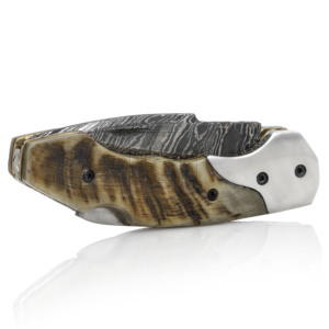 Hot Selling Drop Point Damascus Steel Folding Knife Handmade DD-FK-551 Pocket Multi-Tool for Outdoor Wholesale Hunting & Camping - Product Image 4