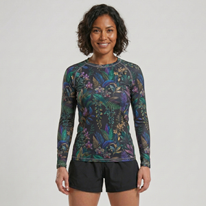 Rashguard pour femmes écologique, personnalisable OEM, haute qualité, manches longues, respirant, séchage rapide, UPF50+, antibactérien - Product Image 1