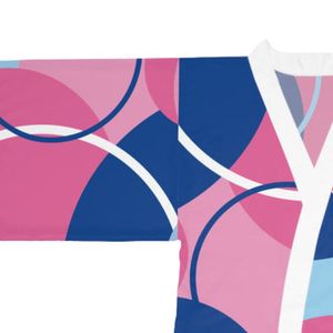 Bata Kimono de Manga Larga Ligera con Frente Abierto, Ropa de Estar Suave y Cómoda, Ajuste Relajado, Prenda de Moda - Product Image 4
