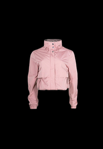 Chaqueta Cortavientos con Capucha para Mujer, Diseño Color Block, Cierre de Cremallera, Manga Larga, Poliéster, Ropa de Invierno - Product Image 4