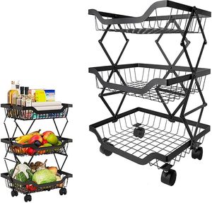 Panier de rangement en métal antirouille, grande capacité, organisateur pour salle de bain et chambre à coucher - Product Image 6