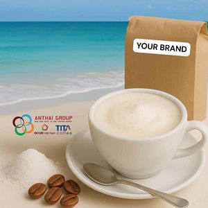 Poudre de café instantané Robusta en vrac vietnamien 3-en-1 prémélange chocolat crème sucre arôme naturel de qualité supérieure personnalisé OEM - Product Image 1